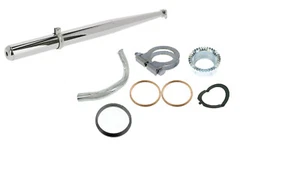 Auspuff Set komplett D=Ø28 für Simson S51 S50  S70 S53 KR51/2 krümmer Schellen - Bild 1 von 7