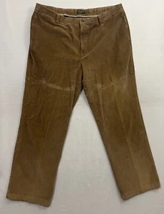 Vintage Dockers Corduroy Pants Men’s Size 42x32 Brown Pleated Relaxed Fit Y2K - Picture 1 of 10