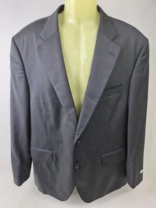 Peter Millar Flynn Black Micro Check Classic Fit Two Button Wool Suit Size 44 S - Picture 1 of 11