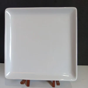 Pampered Chef Simple Additions #1930 Medium Square Plates 10" Set of 4 Heavy - Picture 1 of 13