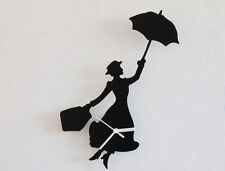 Mary Poppins Silhouette - Wall Clock
