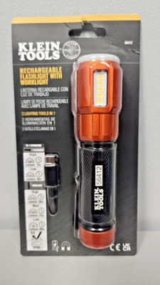 Klein Tools 56412 Rechargeable LED Flashlight with Worklight 500 Lumens FREE S&H - Image 1 of 2
