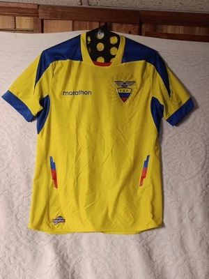 Camiseta grande masculina da seleção nacional de futebol Marathon Equador EXCELENTE frete rápido - Imagem 1 de 4