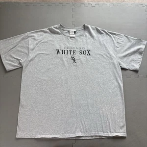 Vintage Puma Chicago White Sox Shirt Gray Adult 2XL MLB Short Sleeve - Picture 1 of 7