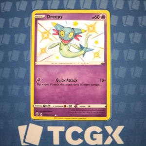 Pokemon - Dreepy - SV060/SV122 - SWSH: Shining Fates - Holo - Shiny Holo Rare NM - Picture 1 of 1