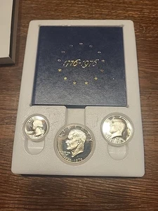 1976 3 Coin 40% Silver Proof Set  - Picture 1 of 8