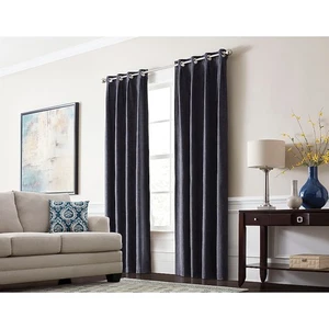 allen + roth 84-in Ocean Room darkening Thermal lined Grommet Single curtain - Picture 1 of 1