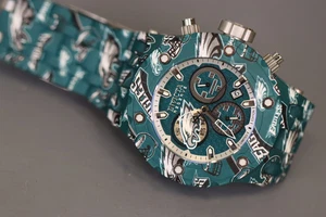 Invicta Men NFL Philadelphia Eagle 500m Aqua Plating Stainless Steel Watch - Picture 1 of 7