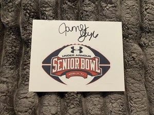 James Gayle Virginia Tech Hokies signierte 4,5x5,5 Karteikarte Football NFL NCAA - Bild 1 von 1