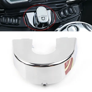Ignition Switch Panel Trim Fit For Harley Road Glide 2015-2021 2016 2017 Chrome - Picture 1 of 7