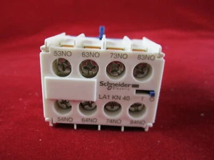 Schneider LA1KN40 Auxiliary Contact Block 4A (for LC1K series) - Picture 1 of 4