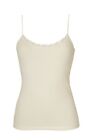 Women's Camisole With Lace Top 85% Merino Wool And 15% Silk Ragno Article 71373E