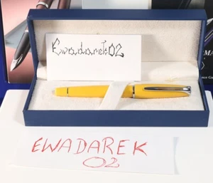Waterman CHARLESTON FP, Yellow CT, Gold Nib, Very Rare, Gold Medium Nib LOOK - Picture 1 of 10