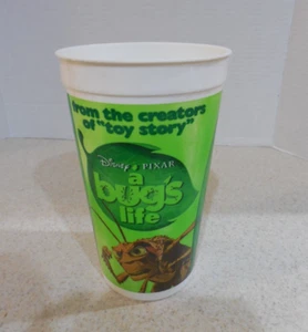 Rare Vintage A Bug's Life Movie Theater Cup Disney Hopper Flik CGI - Picture 1 of 9