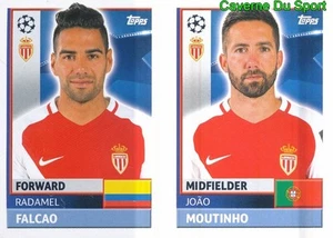 QFH13 JOAO MOUTINHO RADAMEL FALCAO AS.MONACO STICKER CHAMPIONS LEAGUE 2017 TOPPS - Picture 1 of 1