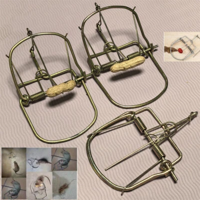 3pcs Small Animals Catch Traps Mouse Trap Spring Trapt Rodent for Rat Rabbit - Image 1 of 4