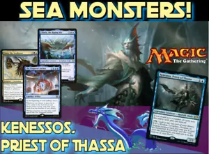 Kenessos, Priest of Thassa MTG EDH Commander Deck, SEA MONSTERS! - Picture 1 of 8