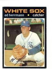 1971 TOPPS CHICAGO WHITE SOX ED HERRMANN #169 EXMT 