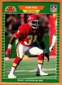 KEVIN ROSS(KANSAS CITY CHIEFS)1989 PRO SET FOOTBALL CARD - Picture 1 of 1