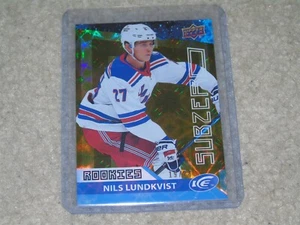 2021-22 UD Ice Nils Lundkvist Subzero Rookies Gold 19/24 Rangers RARE - Picture 1 of 2