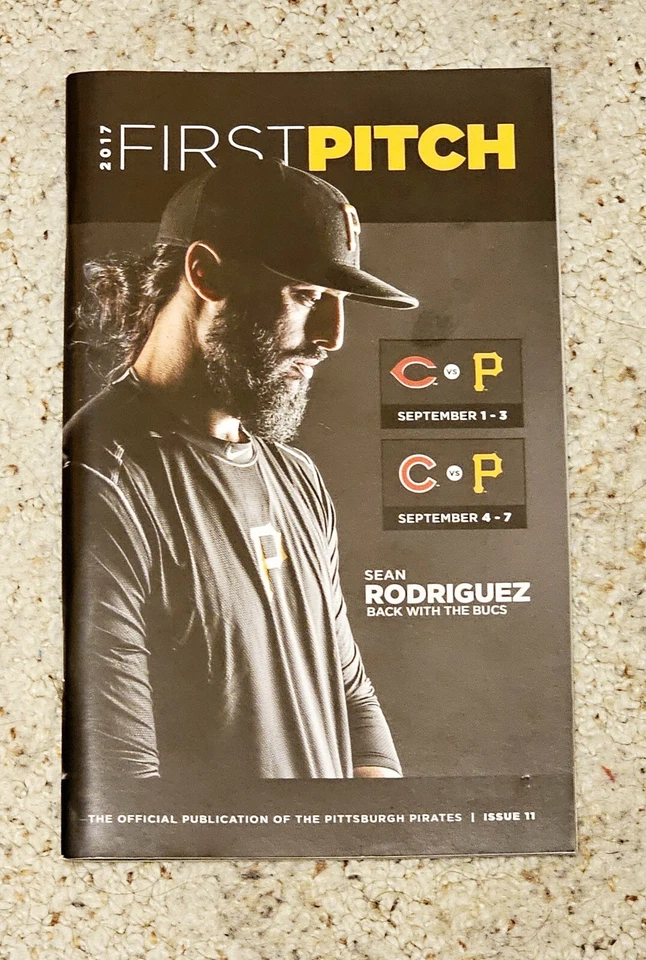 SEAN RODRIGUEZ~FIRST PITCH MAGAZINE 2017~PITTSBURGH PIRATES~NEW - Image 1 of 1