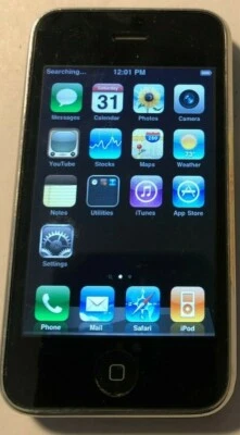 Apple iPhone 3G 16GB Black (AT&T) A1241 (GSM Fast Ship Good Used CRACK 4 IOS - Image 1 of 2
