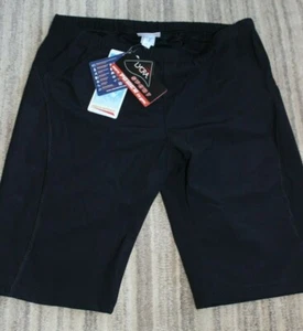 AQUA-SPEED BLACK BOY'S BLAKE REVO AQUA SWIM SHORTS CHLORINE RESISTANT SIZE XL - Picture 1 of 4