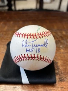 Alan Trammell & Owner Tom Monaghan Signed Baseball Psa Dna Coa Detroit Tigers - Picture 1 of 9