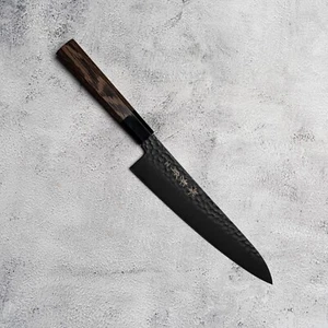Sakai Takayuki Gyuto 210mm Kurokage VG10 Hammered Teflon Japanese Chef Knife AU - Picture 1 of 6