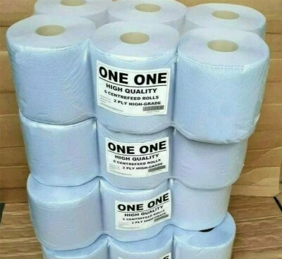 ONEONE 18 rollos azules centrefeed Puresoft 2 capas rollo de cocina tela toalla de papel