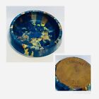 Vintage Catalina Isle Pottery Bowl Drip Multicolored Mottled ~ 9” Stamped *FLAW*