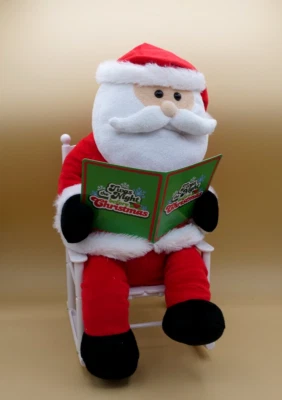 Mecedora Animada Cuentacuentos Santa Real Movimientos 15" Alto Risitas Funciona Foto 1 de 4