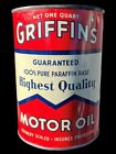 Griffin's Motor Oil DIECUT NEW Sign 36" Tall USA STEEL XL Size 10 lbs