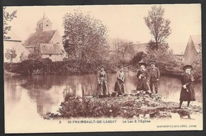 CPA  --  SAINT FRAIMBAULT DE LASSAY . LE LAC ET L EGLISE . 594.G - Bild 1 von 1