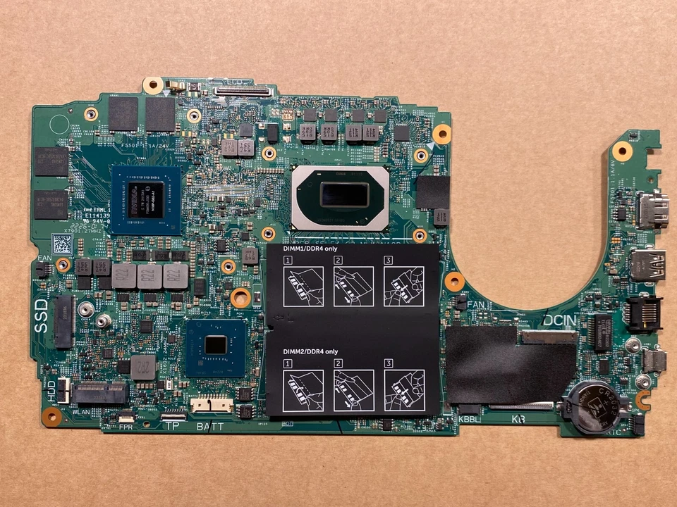 Dell G3 3500 Laptop Motherboard With i5-10300H CPU GTX1650-4GB 19795-1 CN-028HKV