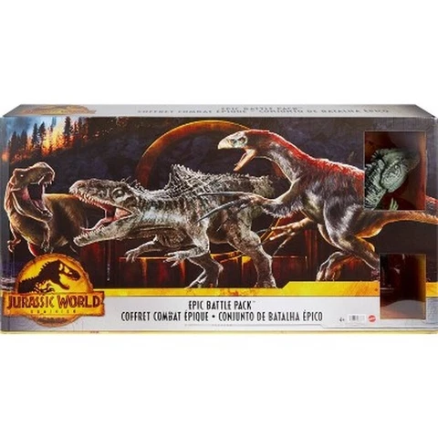 Jurassic World: Dominion Epic Battle Pack Figure Set 3 Large Dinosaurs Ellie NIB Cover