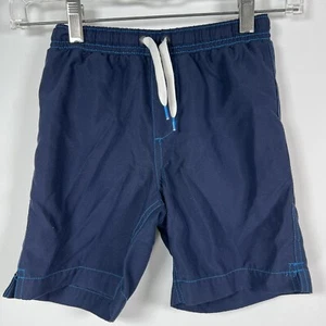 Lands’ End Boys Swim Trunks Size 7 Navy Swimsuit Bathing Suit Beach Pool J - Picture 1 of 7