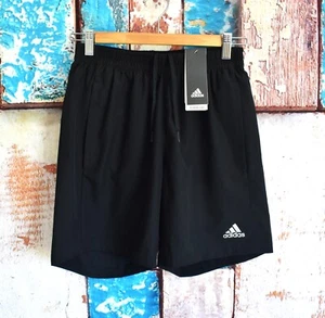 Men's Adidas AEROREADY Running Run It Short 7" Inseam SMALL Black NEW - Picture 1 of 7