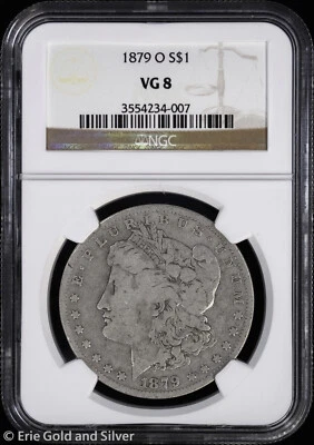 1879-O $1 Morgan Silver Dollar NGC VG 8 - Image 1 of 4