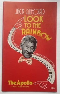 Jack Gilford Look To The Rainbow Theatre Programme 1985 The Apollo Theatre - Picture 1 of 2