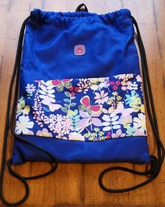 Swissgear 6337 Mädchen Kordelzug Gurt Sack - rosa Blumen - Bild 1 von 7