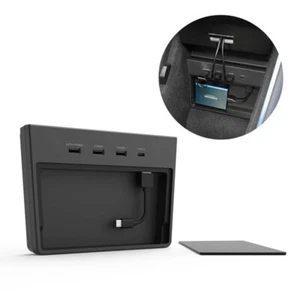 USB Hub 5 Ports,SSD Disk Sticks Storage Center Console Kit Fit for Tesla Model 3 - Picture 1 of 7