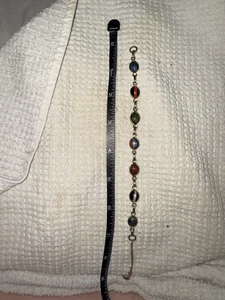 Scarab style multicolored bracelet - Picture 1 of 3