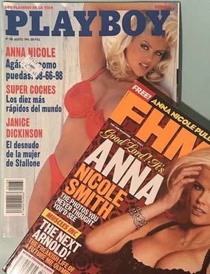 [RARE] ANNA NICOLE SMITH Playboy Espana Spain Spanish + U.S FHM - NICE 2004 2014 Foto 1 de 4