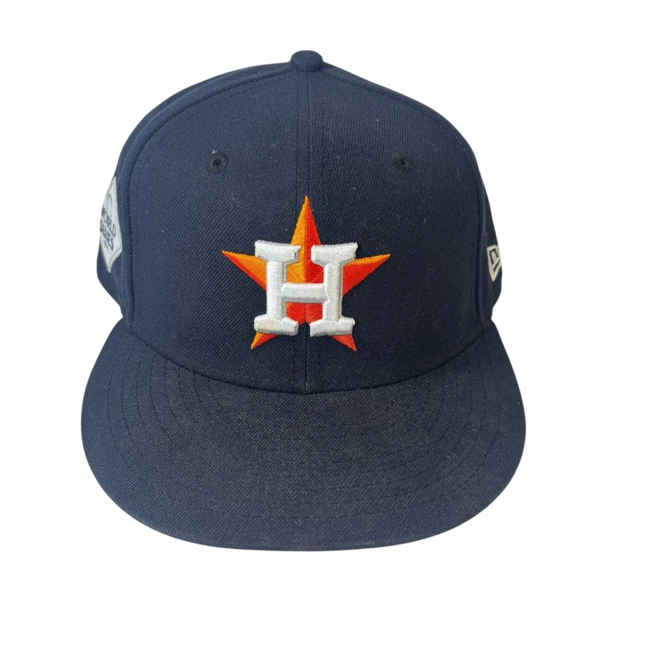 New Era HOUSTON ASTROS 2017 World Series VERLANDER Signature Baseball Cap 7-3/8 - Image 1 of 4