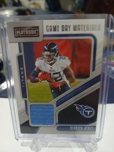 Derrick Henry 2021 Panini Playbook Game Day Materials Jersey #GDM-DHE Tennessee - Bild 1 von 3
