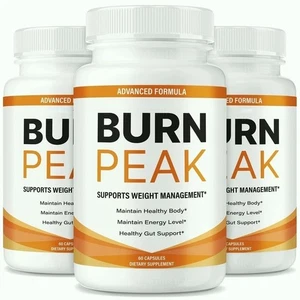(3 Pack) Burn Peak for Advanced Weight Loss Burn Peak Fat-Burner Formula 60ct - Picture 1 of 4