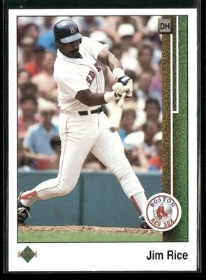 1989 Upper Deck #413 Jim Rice Boston Red Sox - Image 1 of 2