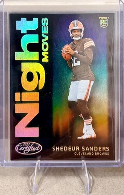 Shedeur Sanders "Night Moves" SSP Case Hit Foil RC 2025 certificado por Panini Foto 1 de 2