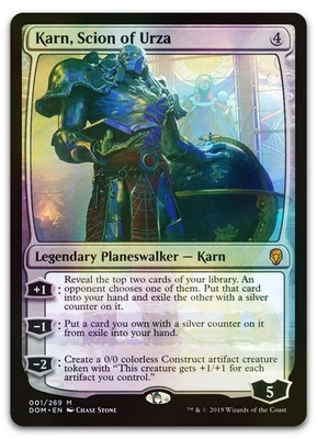 Karn, Scion of Urza #1 (Foil) (LP) Dominaria DOM Magic MTG - Image 1 of 2